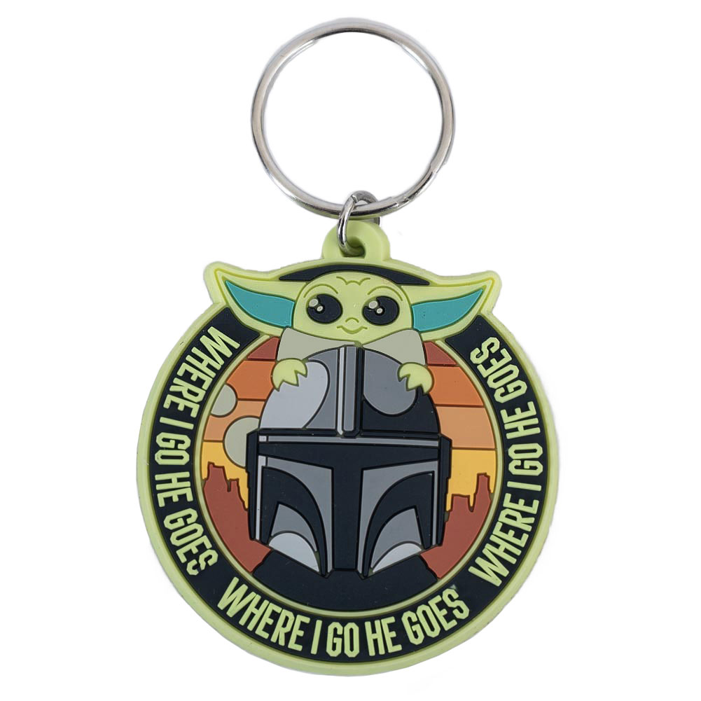 (image for) Star Wars: The Mandalorian Grogu & Mando PVC Keyring