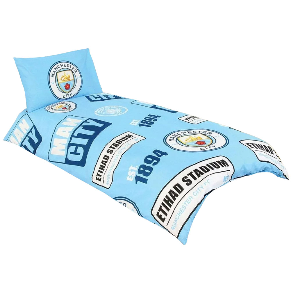 (image for) Manchester City FC Patch Single Duvet Set