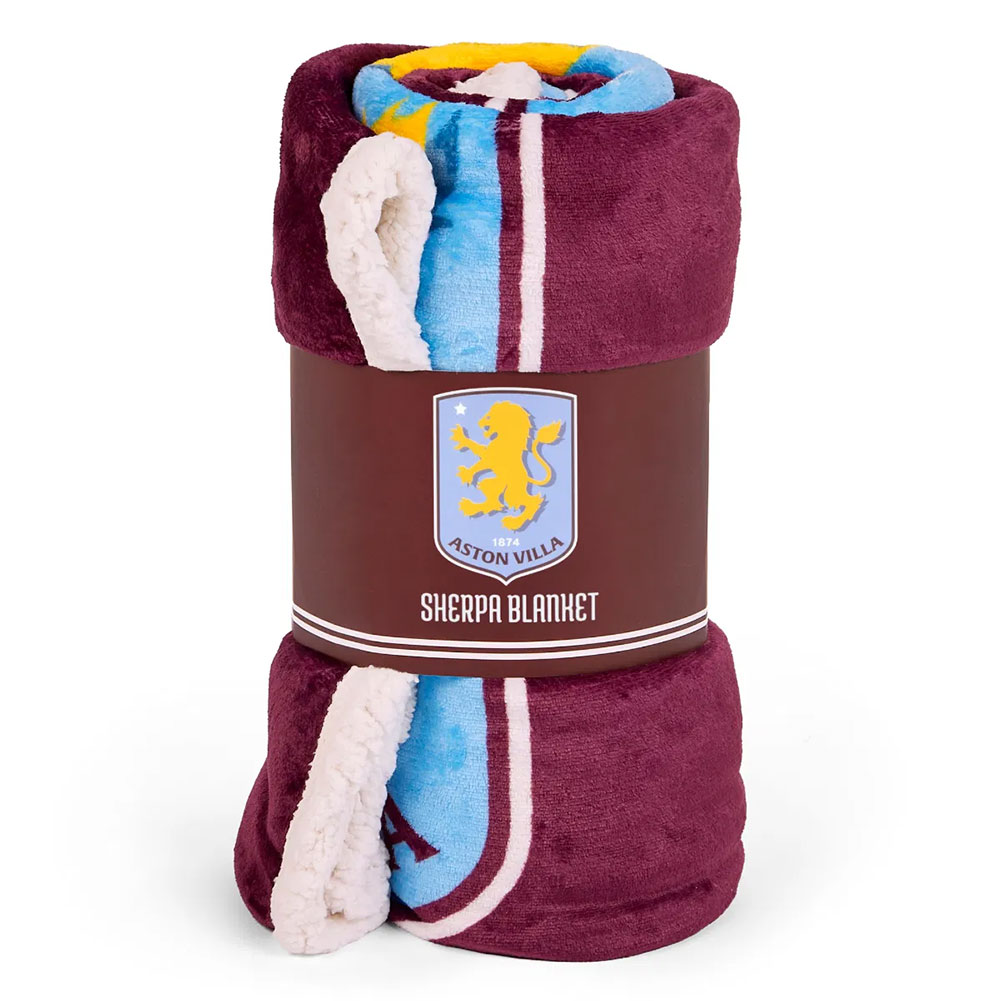 (image for) Aston Villa FC Sherpa Fleece Blanket