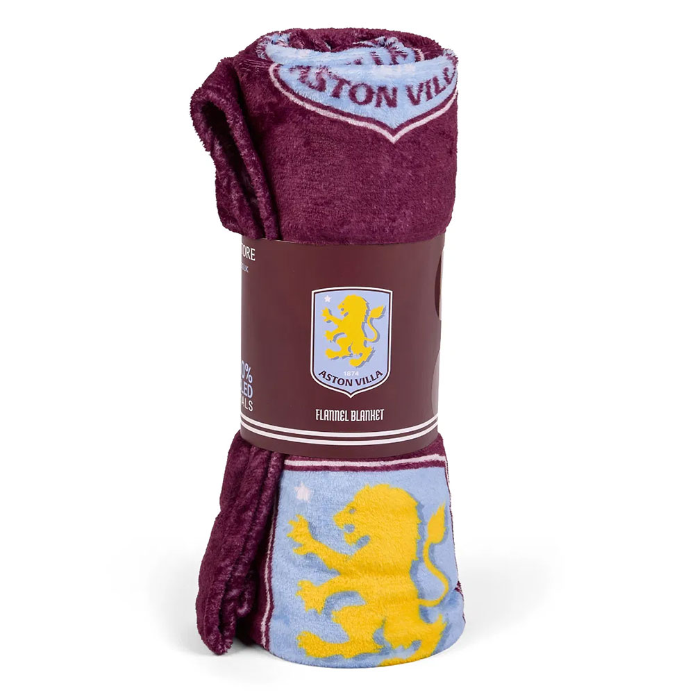 (image for) Aston Villa FC Multi Crest Fleece Blanket