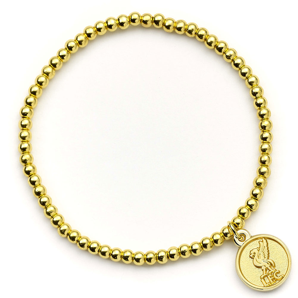 (image for) Liverpool FC Gold Finish Bead Bracelet