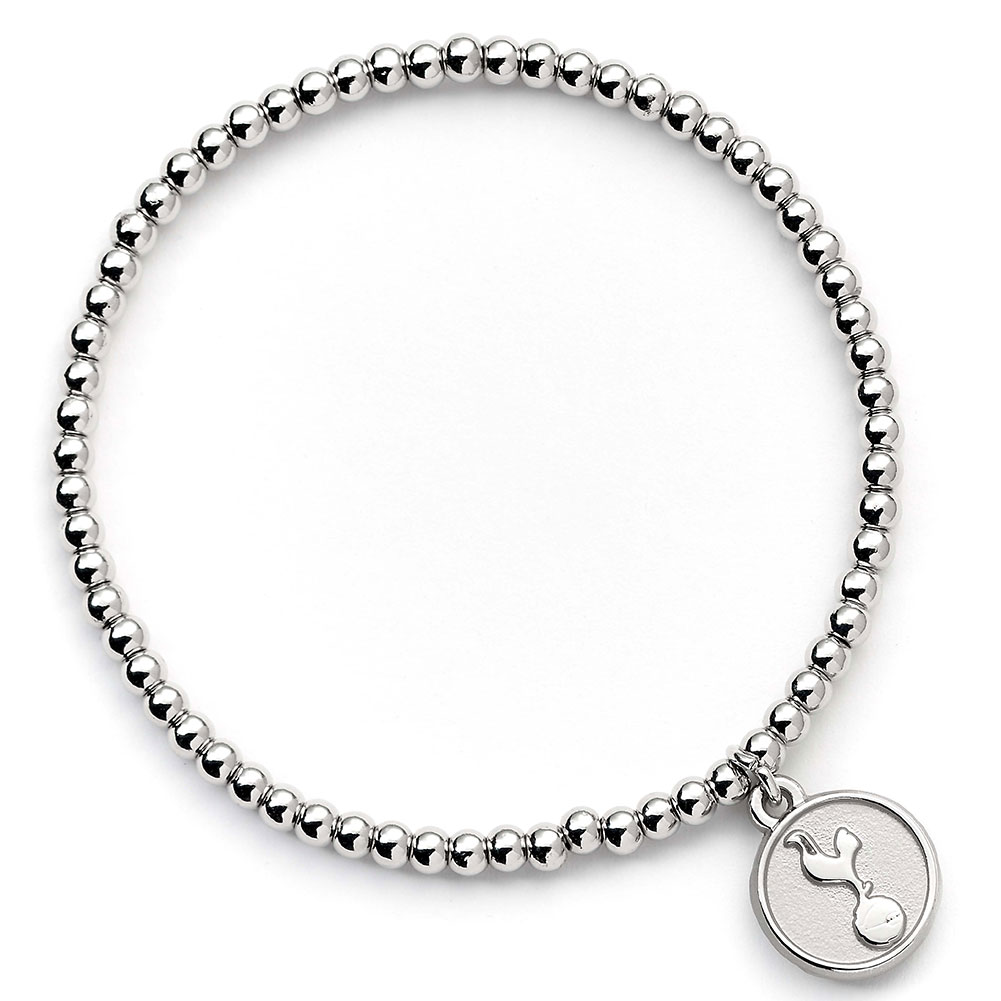 (image for) Tottenham Hotspur FC Silver Finish Bead Bracelet