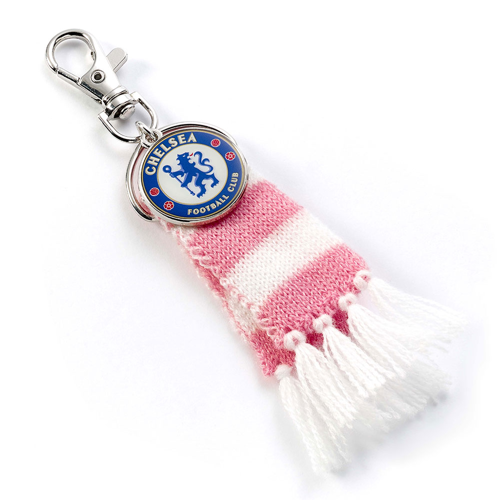 (image for) Chelsea FC Pink Bar Scarf Bag Charm
