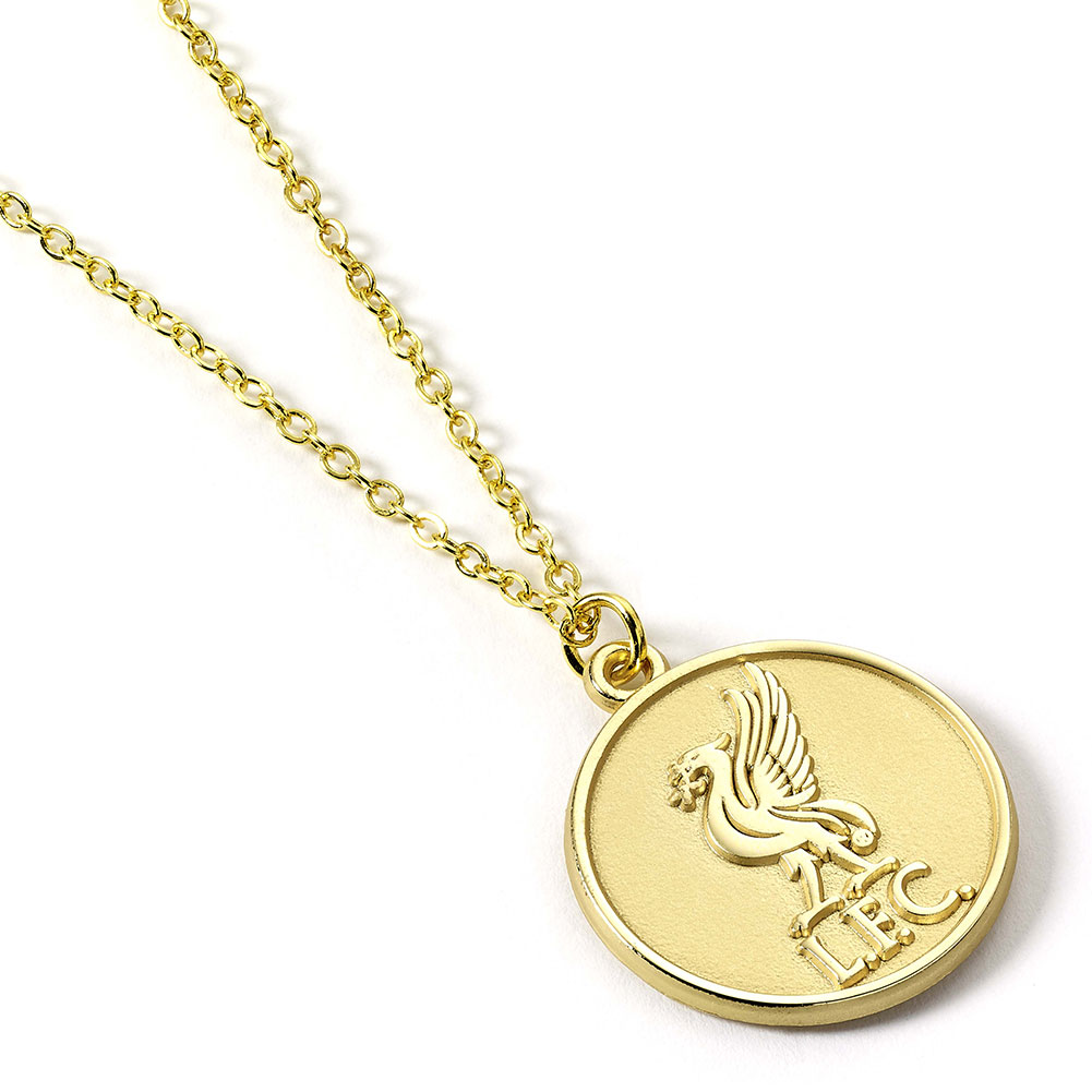 (image for) Liverpool FC Gold Finish Crest Necklace