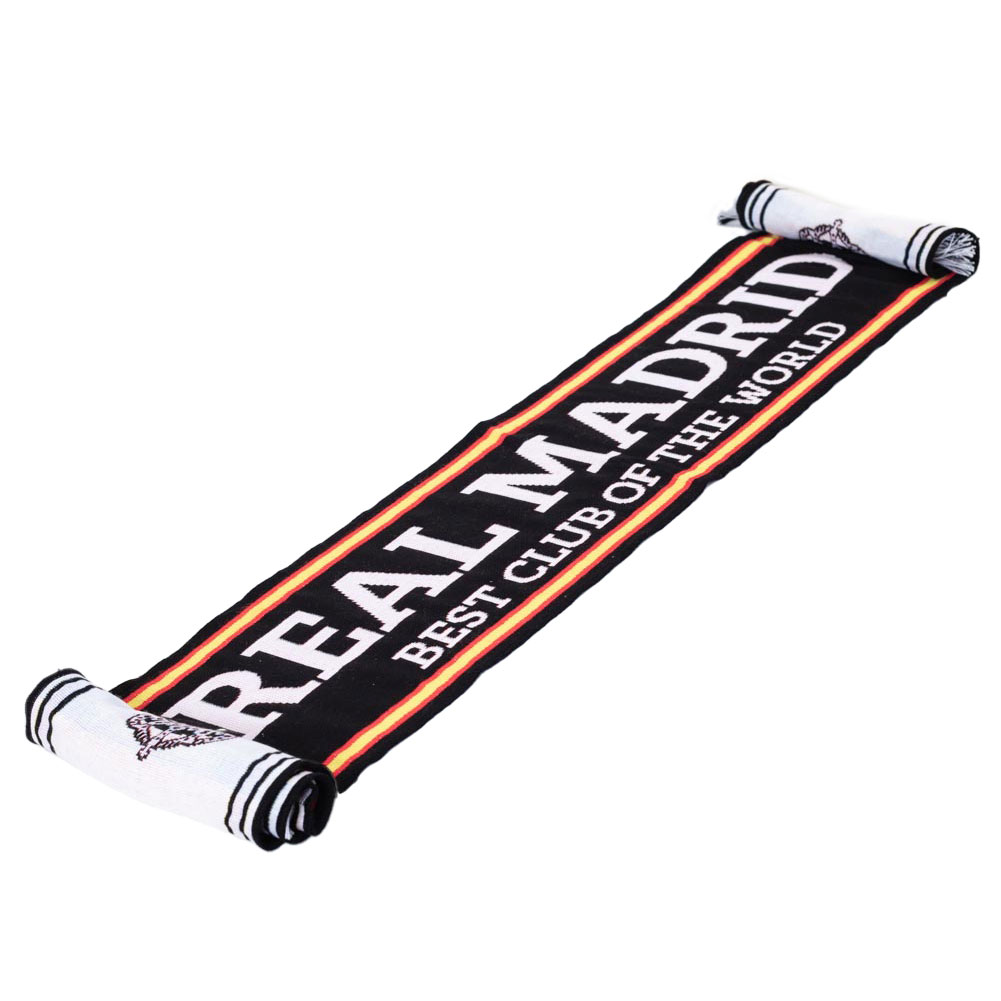 Real Madrid CF Black Scarf (image for) Real Madrid CF Black Scarf