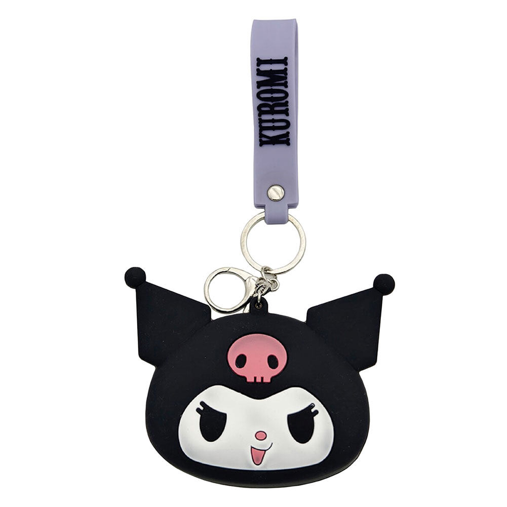 (image for) Kuromi PVC Coin Purse Keyring
