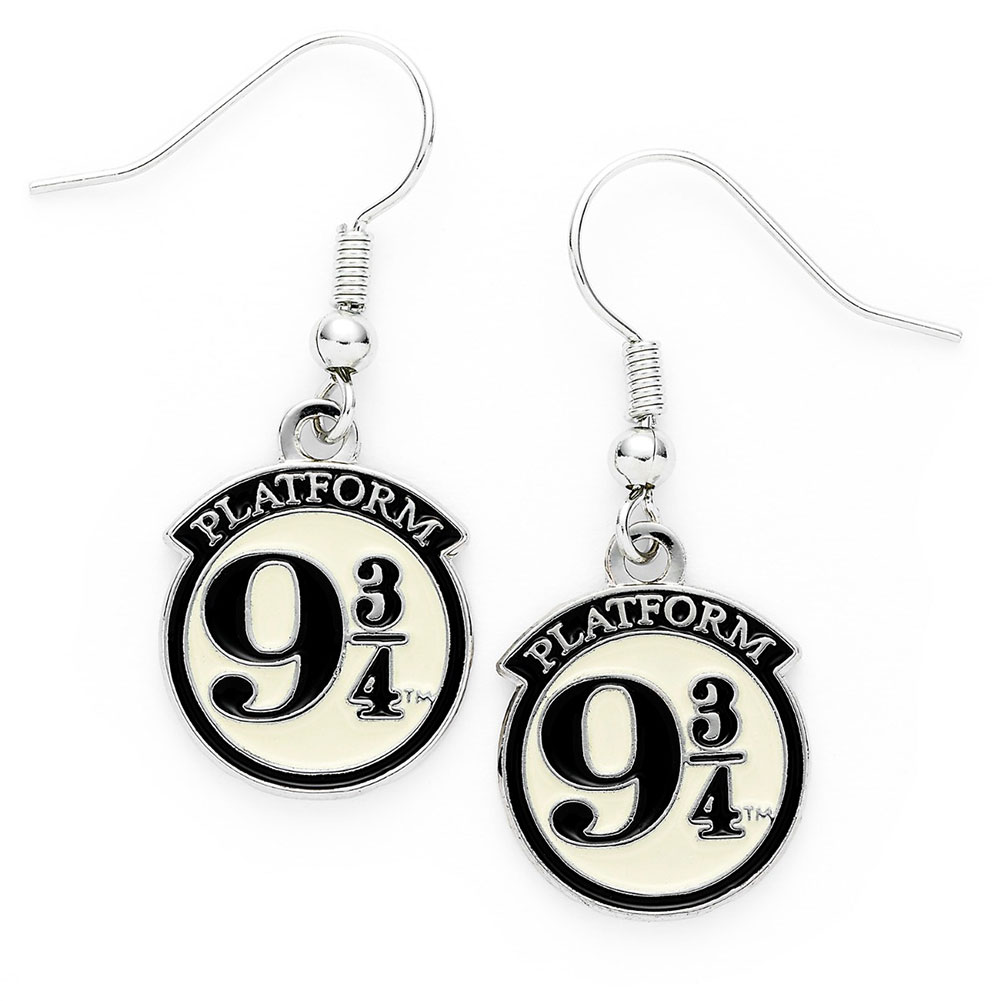 (image for) Harry Potter Silver Plated 9 & 3 Quarters Hook Earrings