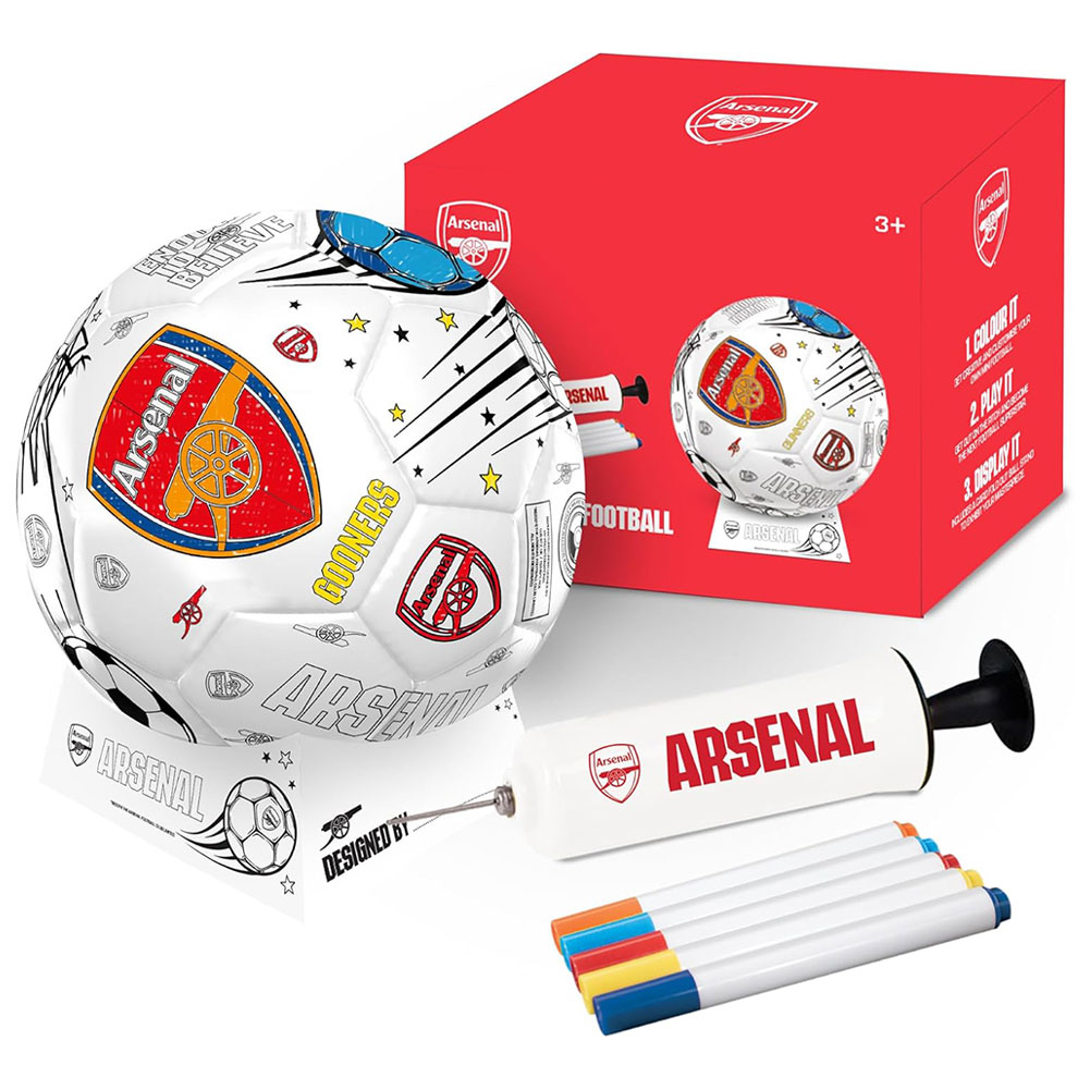 (image for) Arsenal FC 'Colour In' Mini Football Set