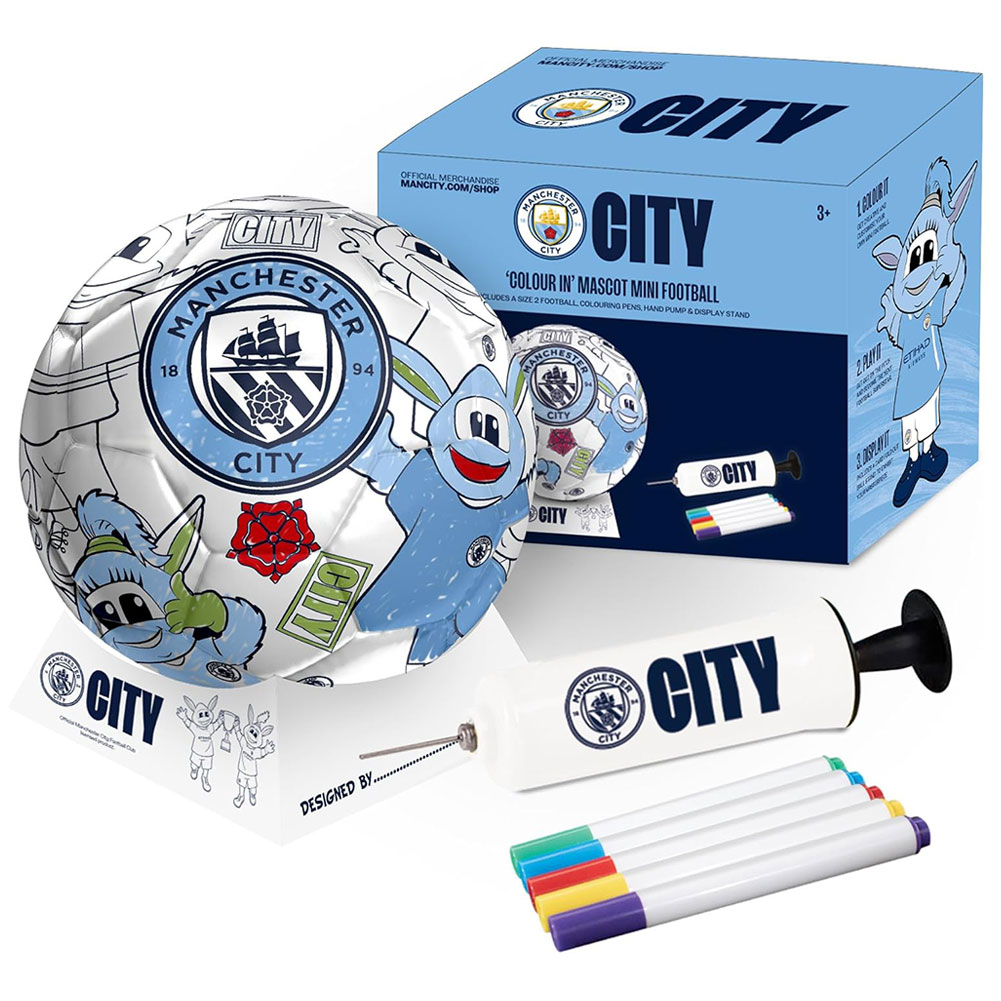 (image for) Manchester City FC 'Colour In' Mini Football Set