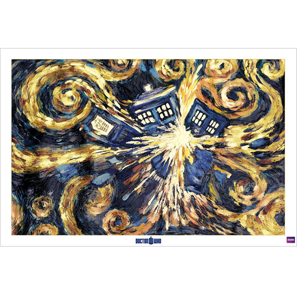 (image for) Doctor Who Exploding Tardis Poster 3