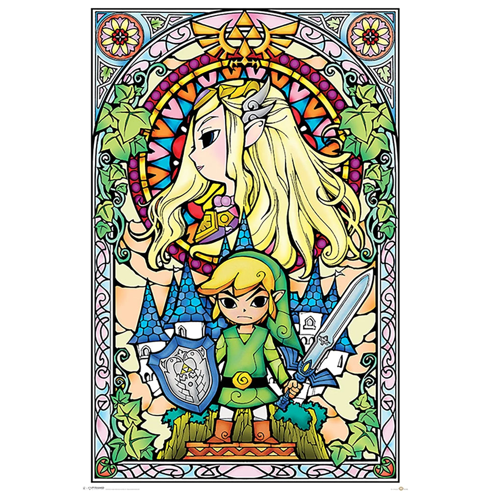 (image for) The Legend Of Zelda Stained Glass Poster 25