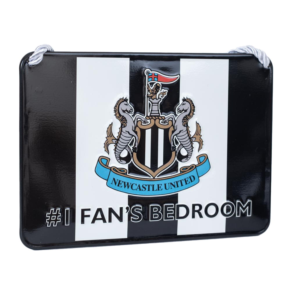 (image for) Newcastle United FC No1 Fan Stripe Bedroom Sign