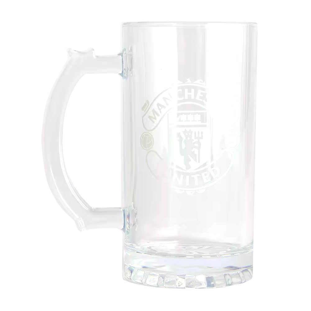 (image for) Manchester United FC Mono Crest Stein Glass Tankard