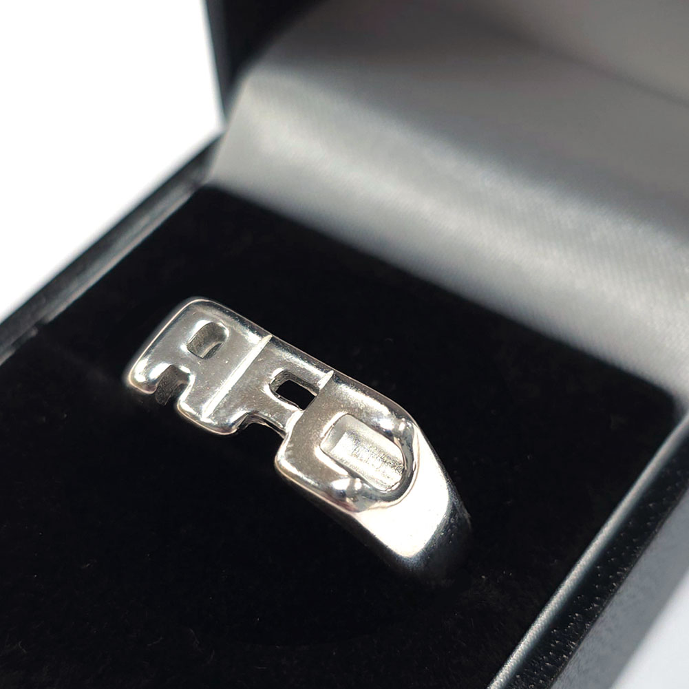 (image for) Arsenal FC Sterling Silver AFC Ring - Q