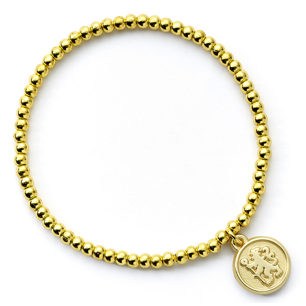 (image for) Chelsea FC Gold Finish Bead Bracelet