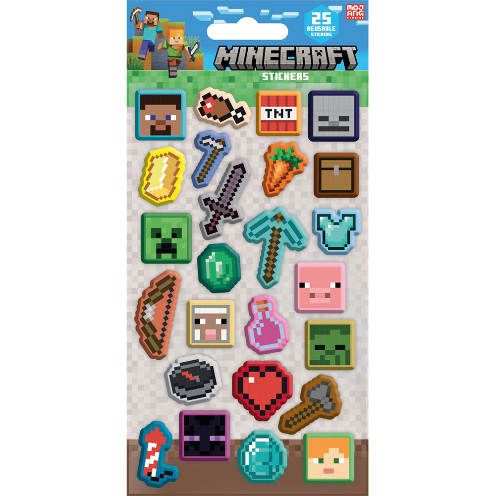 (image for) Minecraft Paper Sticker Sheet