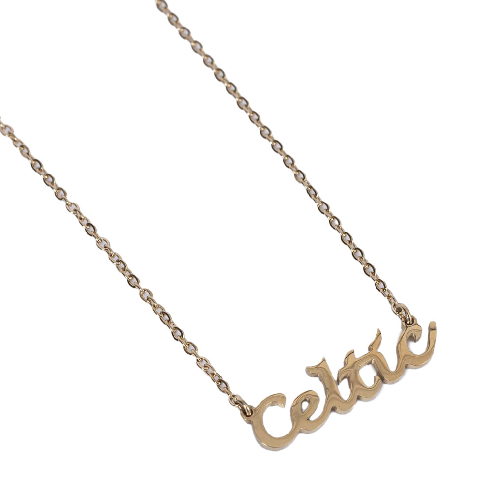 (image for) Celtic FC Gold Plated Name Dropper Necklace