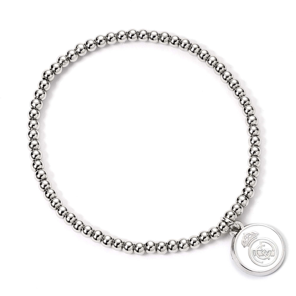 (image for) Real Madrid CF Silver Finish Bead Bracelet