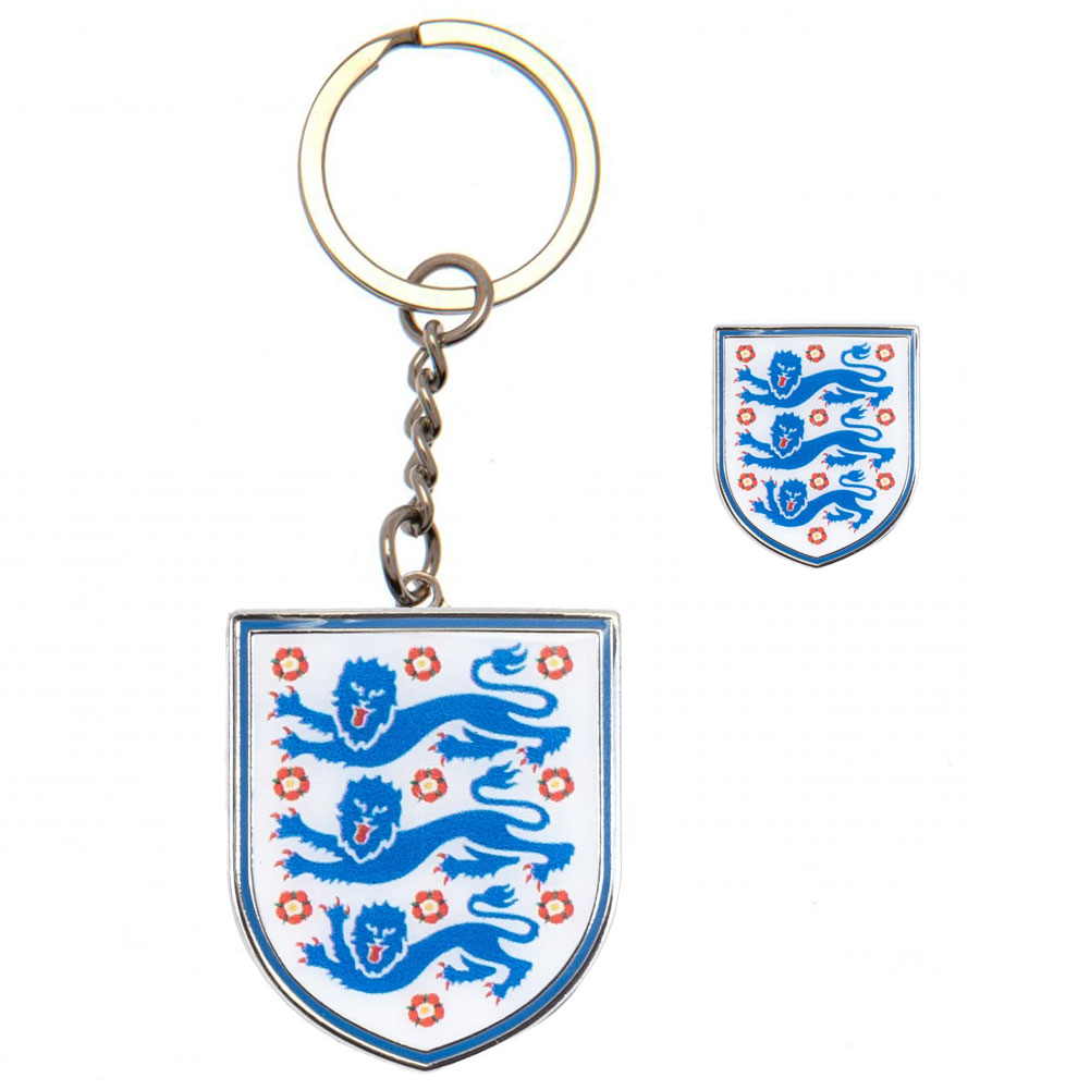 (image for) England FA Keyring & Badge Set