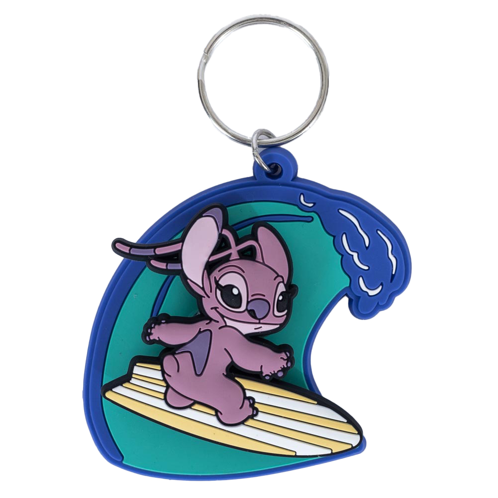 (image for) Lilo & Stitch Surfing Angel PVC Spinner Keyring