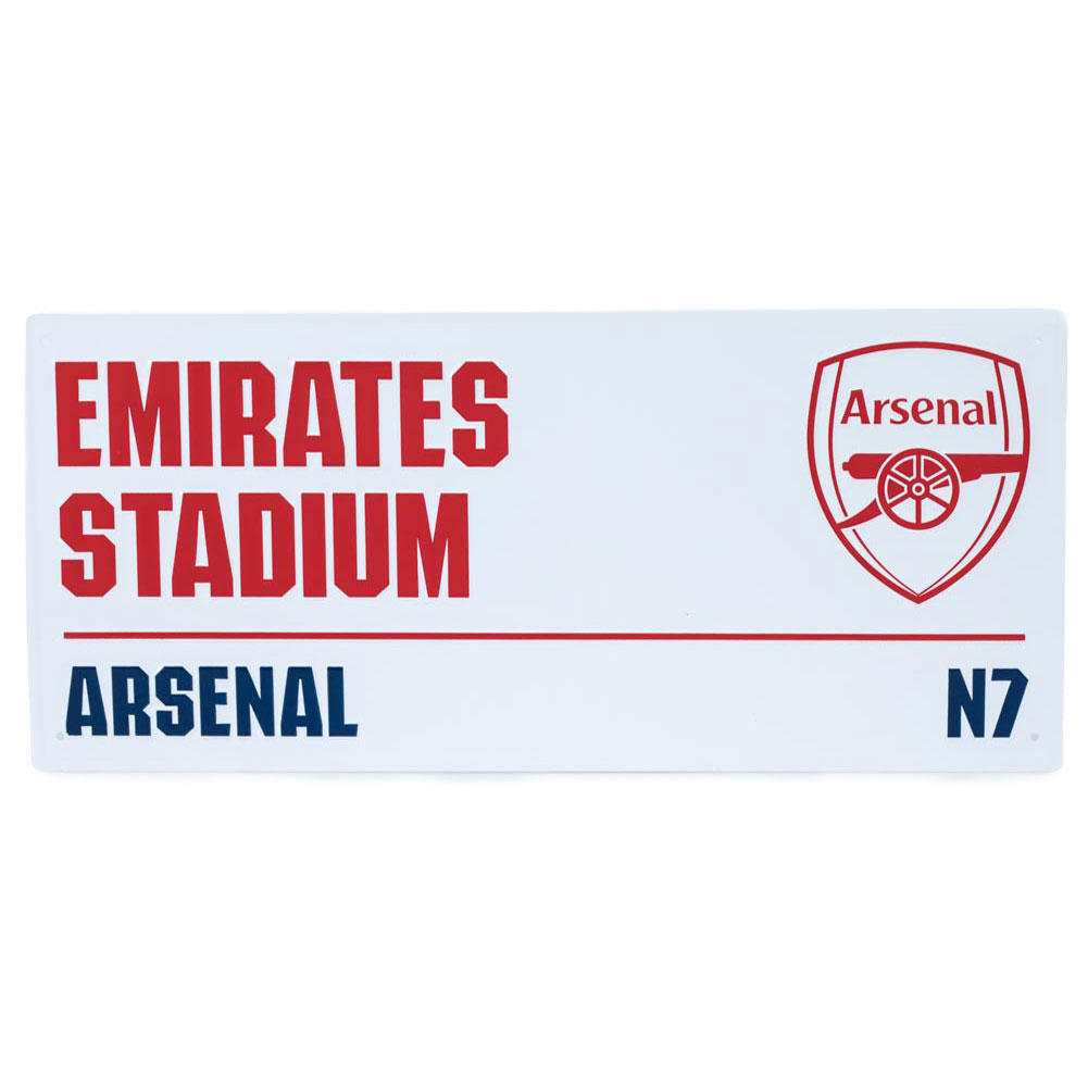 (image for) Arsenal FC White Street Sign
