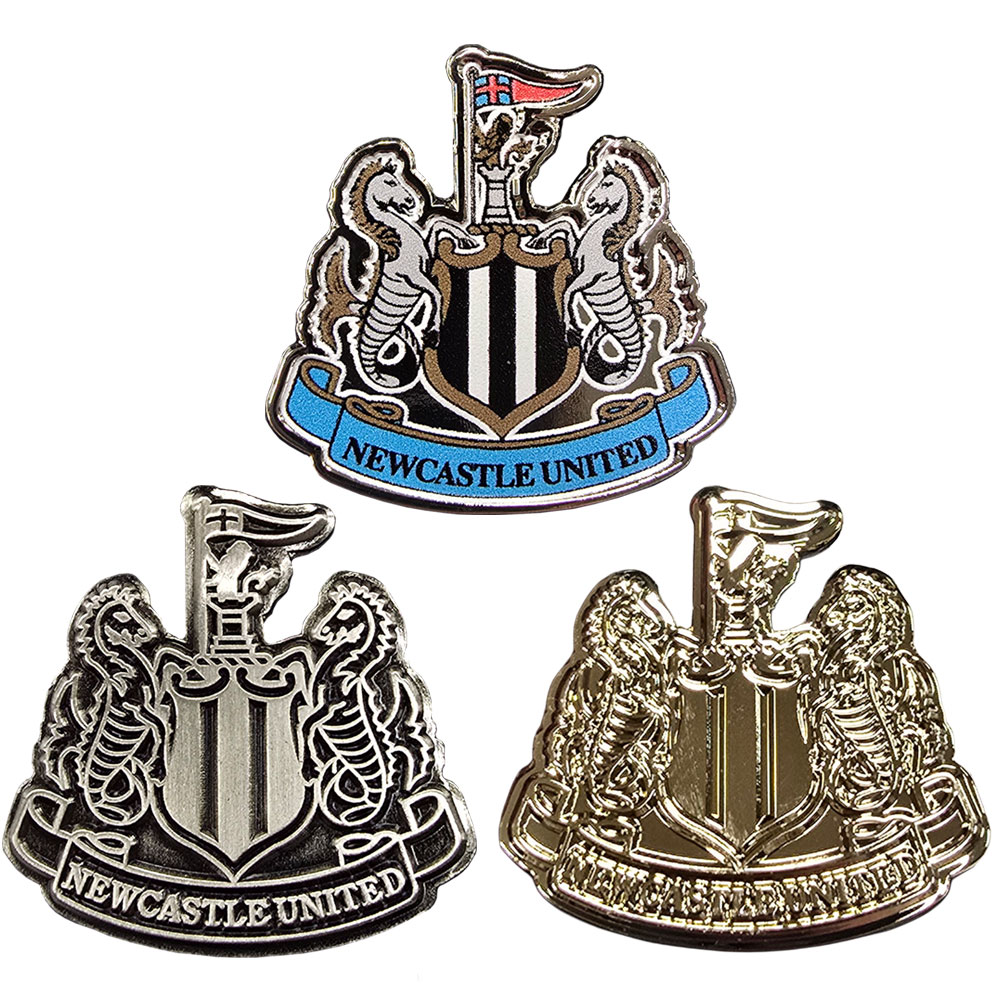 (image for) Newcastle United FC 3pc Crest Badge Set