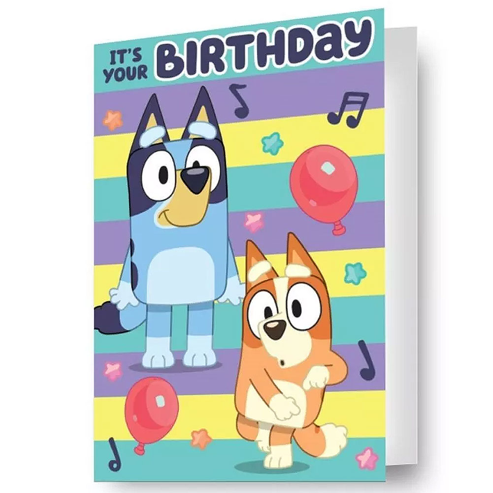 (image for) Bluey 3D Lenticular Birthday Card