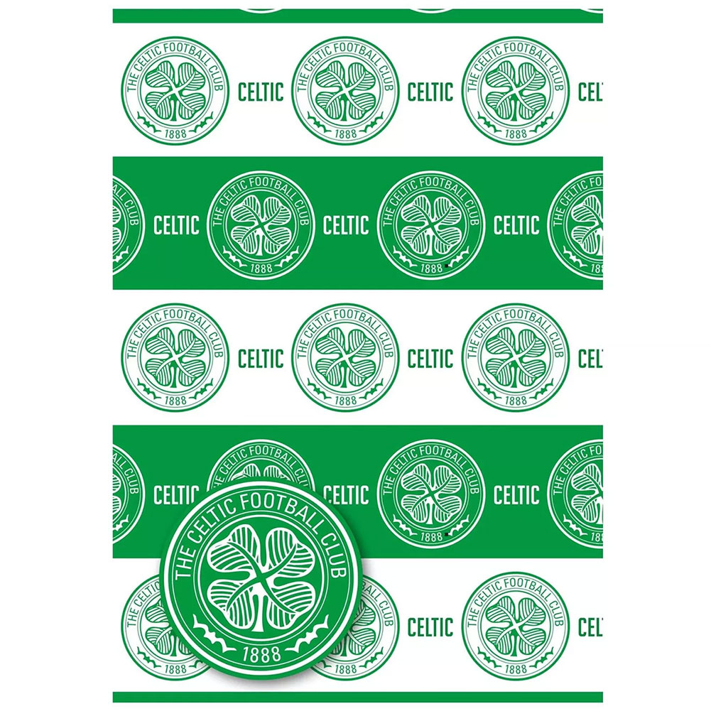 (image for) Celtic FC Text Gift Wrap