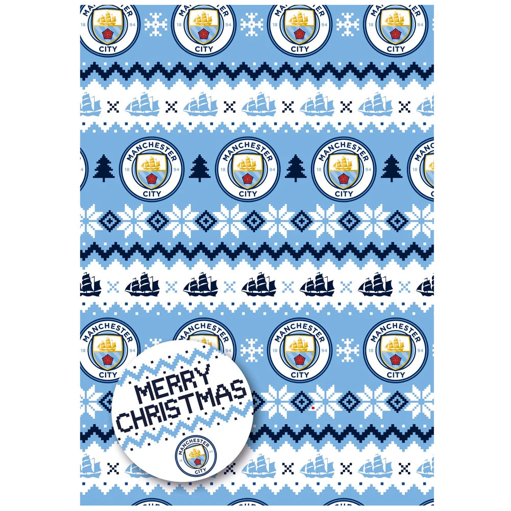 (image for) Manchester City FC Christmas Gift Wrap