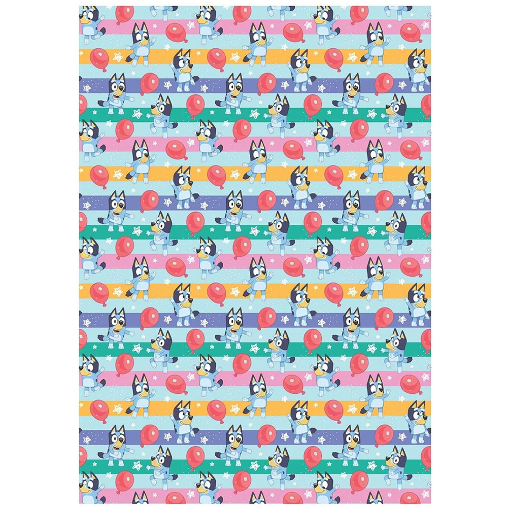(image for) Bluey Balloon Gift Wrap