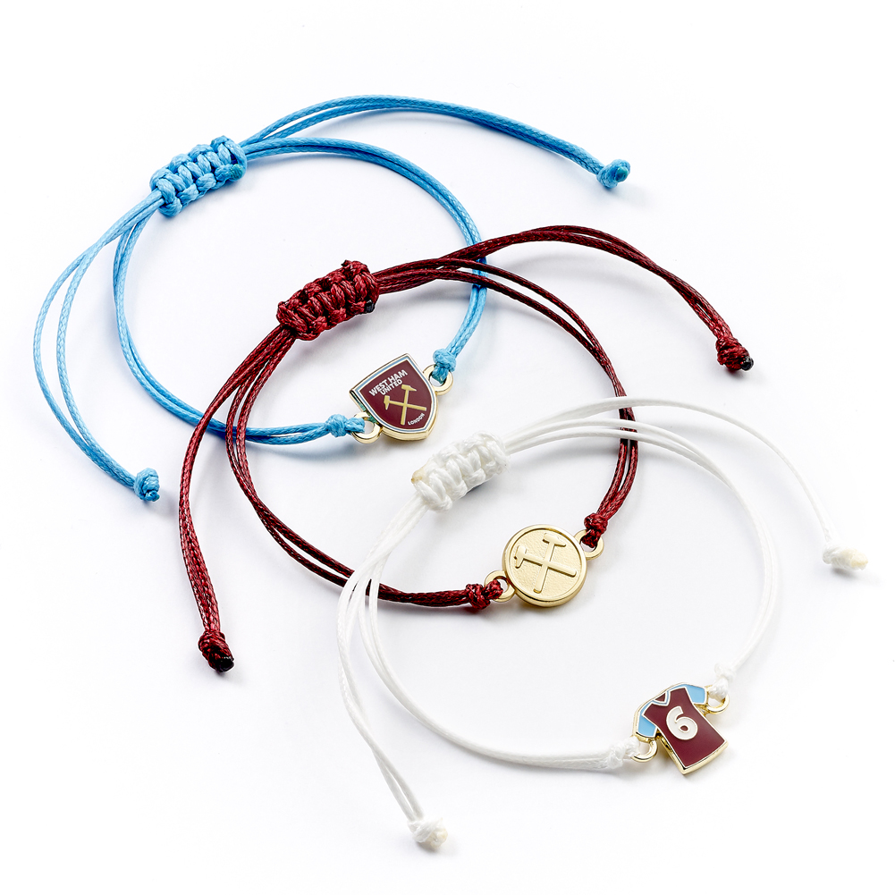 (image for) West Ham United FC Friendship Bracelet Set