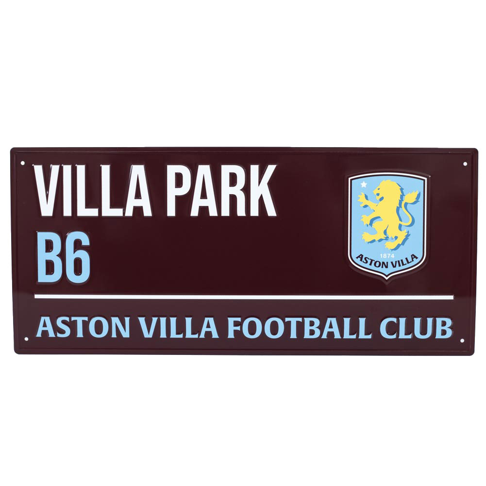 (image for) Aston Villa FC Colour Street Sign