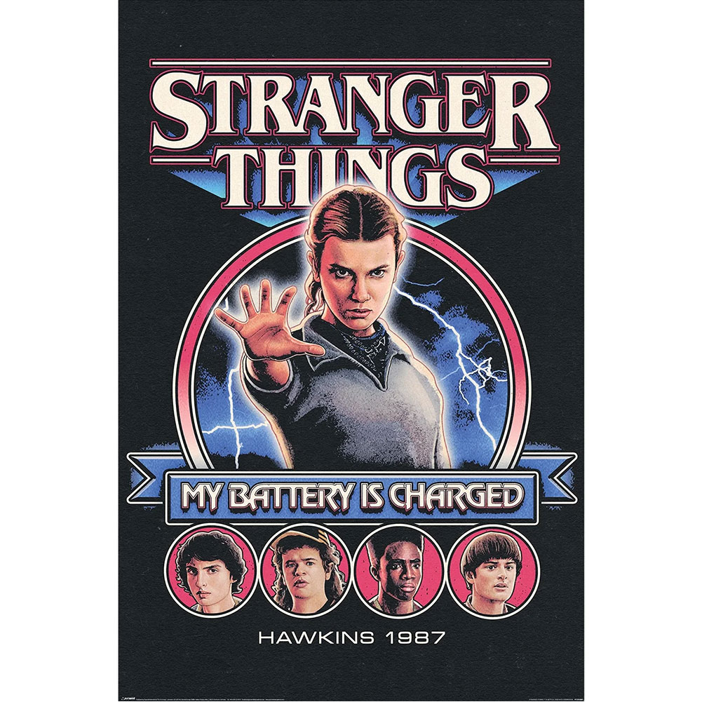 (image for) Stranger Things 5 Poster My Battery Is Charged 46
