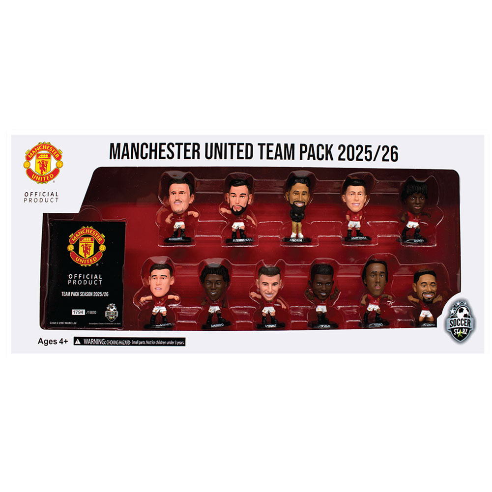(image for) Manchester United FC SoccerStarz Season 25-26 Player Team Pack