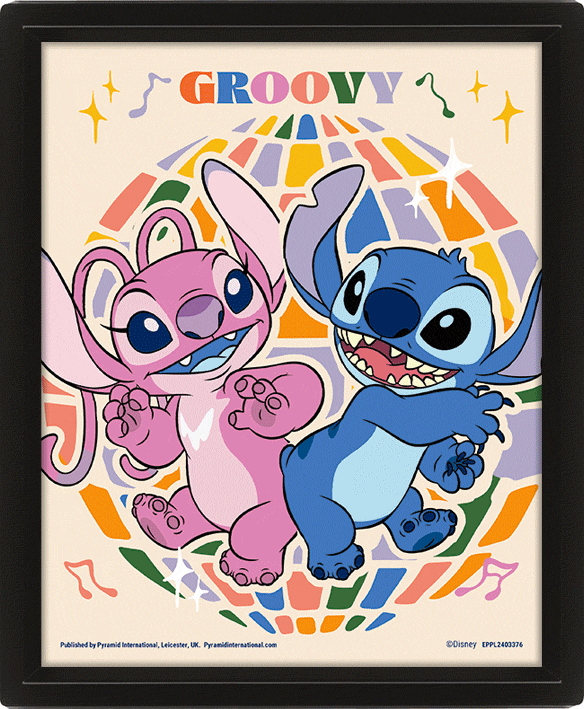 (image for) Lilo & Stitch Groovy Framed 3D Picture