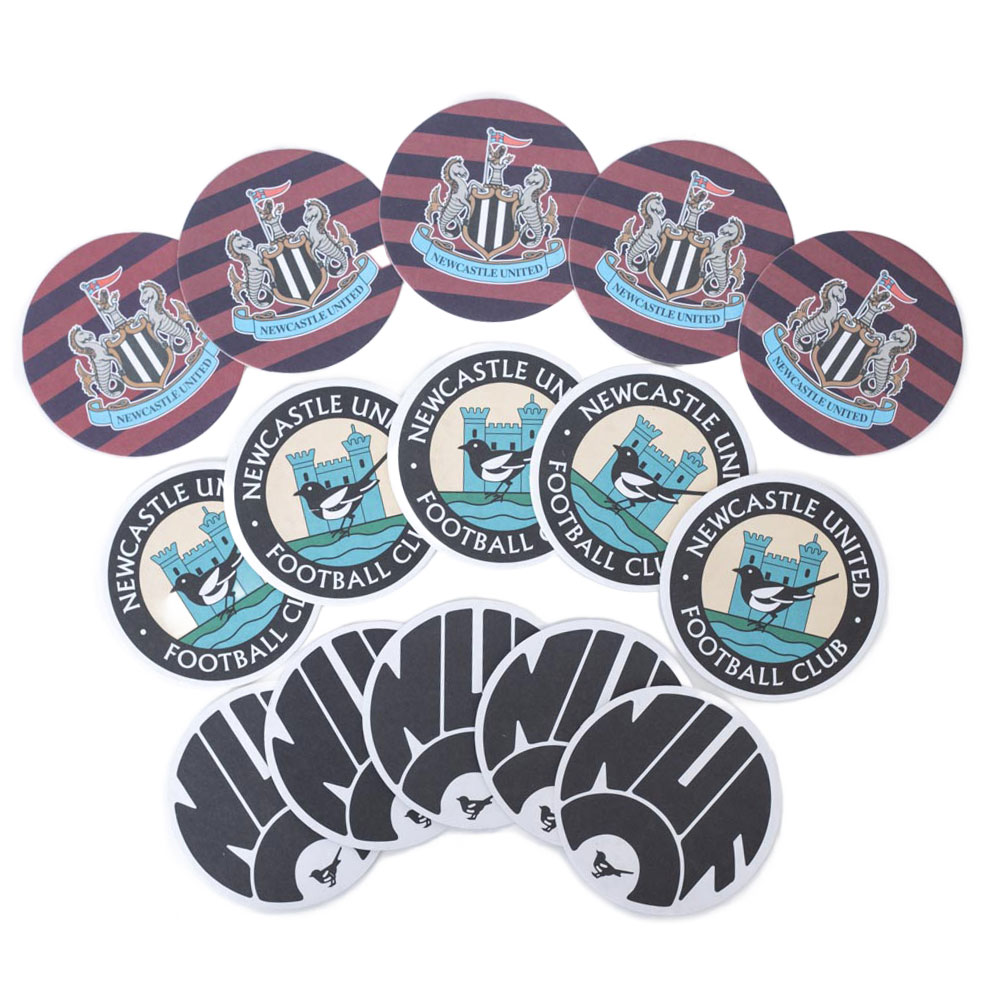 (image for) Newcastle United FC 15pk Retro Beer Mat Set