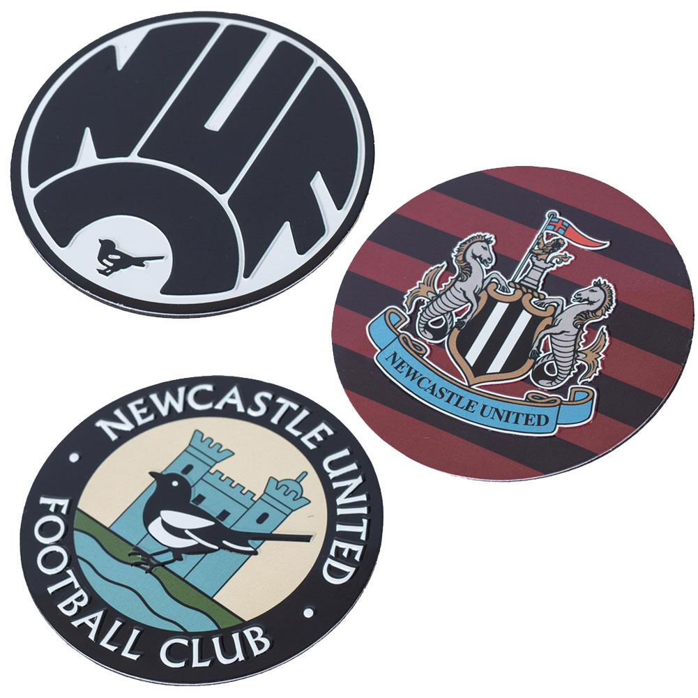 (image for) Newcastle United FC 3pk Retro Fridge Magnet Set