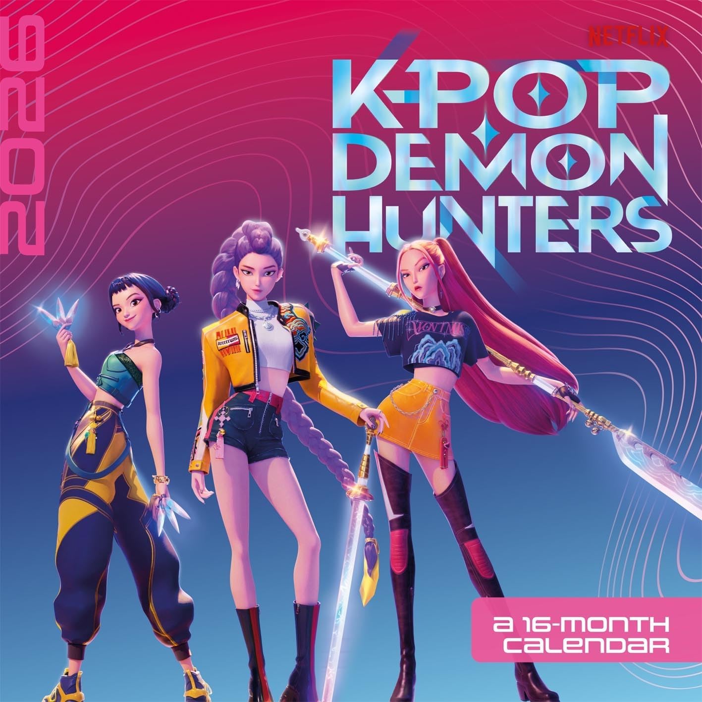 (image for) K-Pop Demon Hunters Huntrix Square Calendar 2026