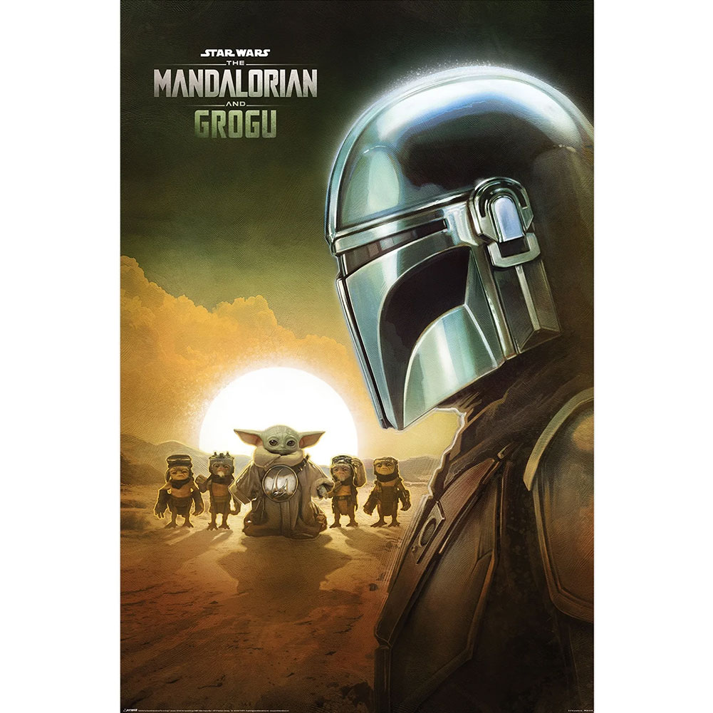 (image for) Star Wars: The Mandalorian and Grogu Poster Sunset 73