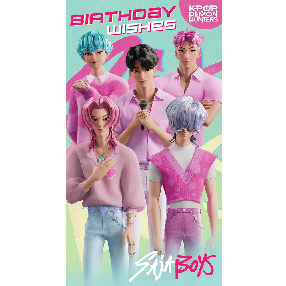 (image for) K-Pop Demon Hunters Saja Boys Birthday Card
