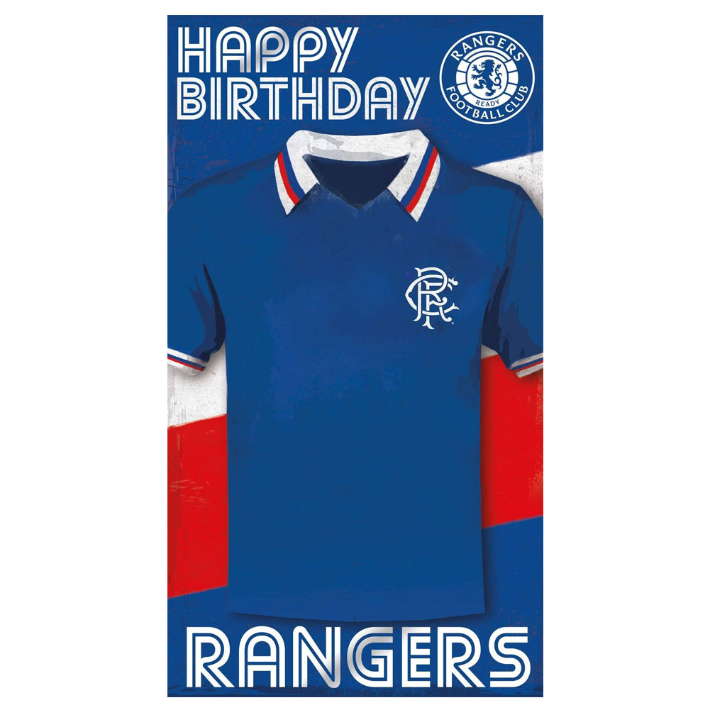 (image for) Rangers FC Shirt Birthday Card