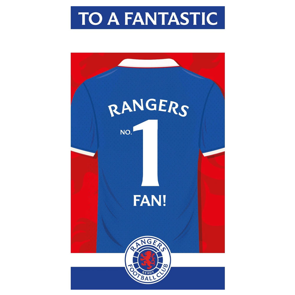 (image for) Rangers FC FC Personalised Birthday Card