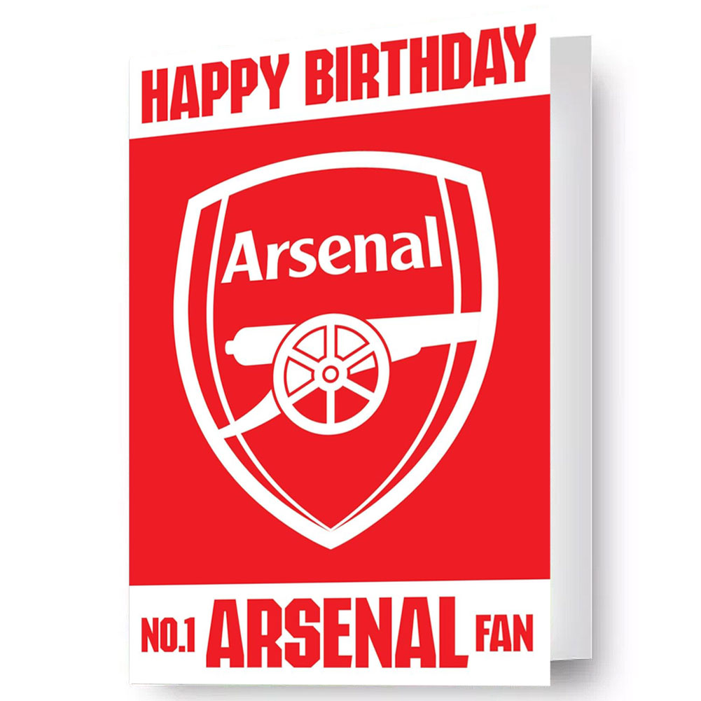 (image for) Arsenal FC 3D Lenticular Birthday Card