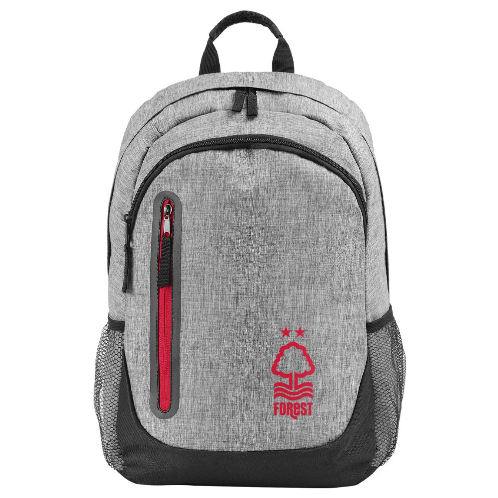 Nottingham Forest FC Heather Grey Backpack (image for) Nottingham Forest FC Heather Grey Backpack